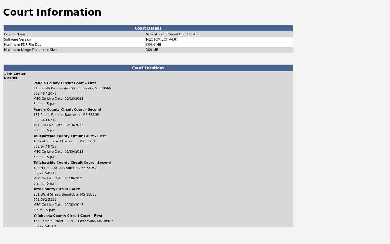 Yalobusha County warrant records court locations